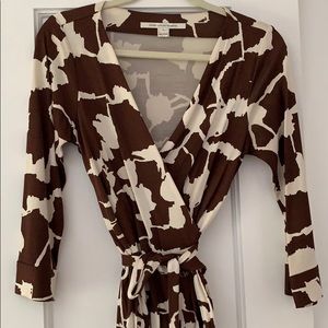 Auth DVF wrap dress, size 8